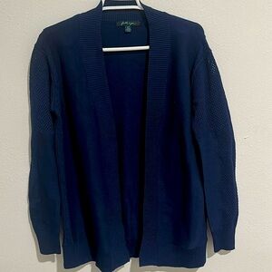 Chic Navy Open Cardigan NWOT